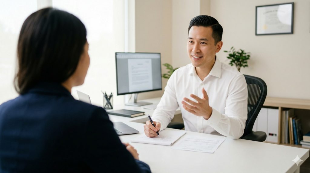 Tim Psikolog Bipi Consulting saat memberi konsultasi psikologi dan pengembangan human resources development (HRD) bagi kliennya seorang profesional muda. (Foto: Bipi Consulting/istimewa).